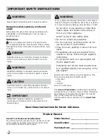 Preview for 2 page of Frigidaire Affinity FAFS4473L R Use And Care Manual