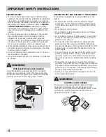 Preview for 4 page of Frigidaire Affinity FAFS4473L R Use And Care Manual