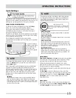 Preview for 15 page of Frigidaire Affinity FAFS4473L R Use And Care Manual