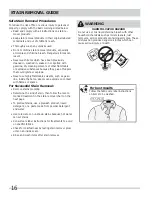 Preview for 16 page of Frigidaire Affinity FAFW3921NW Use & Care Manual