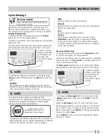 Preview for 11 page of Frigidaire Affinity FAQE7072L Use And Care Manual