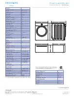 Preview for 2 page of Frigidaire Affinity FASG7074L R Specification Sheet