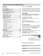 Preview for 2 page of Frigidaire CFEF3016LBA Use & Care Manual