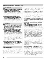 Preview for 4 page of Frigidaire CFEF3016LBA Use & Care Manual