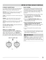 Preview for 9 page of Frigidaire CFEF3016LBA Use & Care Manual