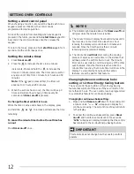 Preview for 12 page of Frigidaire CFEF3016LBA Use & Care Manual