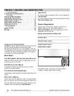 Preview for 2 page of Frigidaire CFEF3054US Use & Care Manual