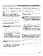 Preview for 13 page of Frigidaire CFEF3054US Use & Care Manual