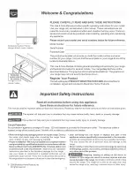 Preview for 2 page of Frigidaire CFEF311GSA Use & Care Manual