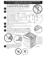 Preview for 3 page of Frigidaire CGDS3065KF6 Installation Instructions Manual