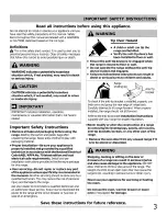 Preview for 3 page of Frigidaire CGEF3034MFA Use & Care Manual