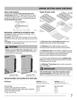 Preview for 7 page of Frigidaire CGEF3034MFA Use & Care Manual