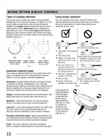 Preview for 10 page of Frigidaire CGEF3034MFA Use & Care Manual