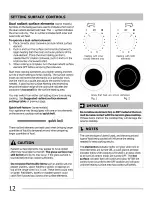 Preview for 12 page of Frigidaire CGEF3034MFA Use & Care Manual