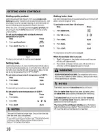 Preview for 18 page of Frigidaire CGEF3034MFA Use & Care Manual