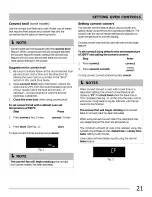 Preview for 21 page of Frigidaire CGEF3034MFA Use & Care Manual