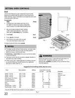 Preview for 22 page of Frigidaire CGEF3034MFA Use & Care Manual