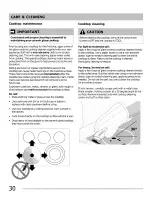 Preview for 30 page of Frigidaire CGEF3034MFA Use & Care Manual