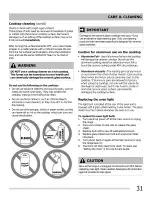 Preview for 31 page of Frigidaire CGEF3034MFA Use & Care Manual