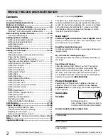 Preview for 2 page of Frigidaire CGEF3039RF Use & Care Manual