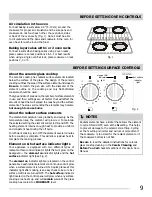 Preview for 9 page of Frigidaire CGEF3039RF Use & Care Manual