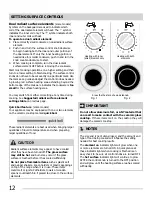 Preview for 12 page of Frigidaire CGEF3039RF Use & Care Manual