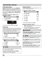 Preview for 18 page of Frigidaire CGEF3039RF Use & Care Manual