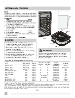 Preview for 22 page of Frigidaire CGEF3039RF Use & Care Manual