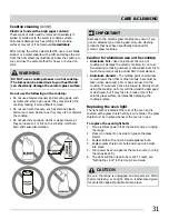 Preview for 31 page of Frigidaire CGEF3039RF Use & Care Manual