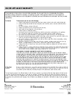 Preview for 36 page of Frigidaire CGEF3039RF Use & Care Manual