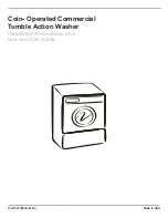 Preview for 1 page of Frigidaire Coin- Operated Commercial Tumble Action Washer Installation And Use Manual