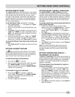 Preview for 15 page of Frigidaire CPDF4085KF2 Use & Care Manual