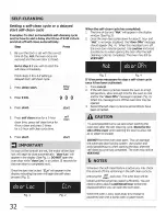 Preview for 32 page of Frigidaire CPEF3081KFA Use & Care Manual