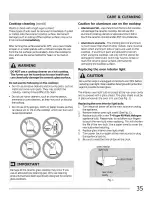 Preview for 35 page of Frigidaire CPEF3081KFA Use & Care Manual