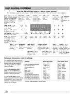 Preview for 18 page of Frigidaire CPEF3081MFC Use & Care Manual