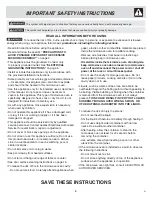 Preview for 3 page of Frigidaire CPLMZ209 Use & Care Manual