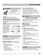 Preview for 15 page of Frigidaire DGBD2432KB1A Use & Care Manual