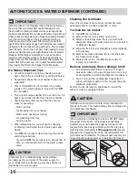 Preview for 14 page of Frigidaire DGUS2645LF Use & Care Manual