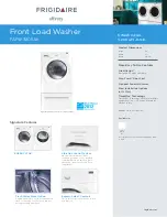 Preview for 1 page of Frigidaire FAFW3801L W Brochure & Specs