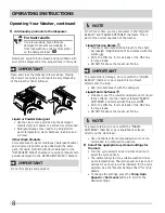 Preview for 8 page of Frigidaire FAFW4071LW Use & Care Manual