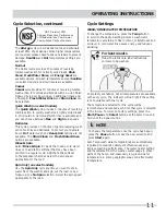 Preview for 11 page of Frigidaire FAFW4071LW Use & Care Manual