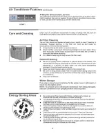 Preview for 10 page of Frigidaire FAH10ES2T - 10 000 BTU Through-the-Wall Room Air Conditioner Use And Care Manual