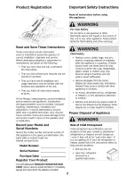 Preview for 2 page of Frigidaire FCCS071QWA Instructions Manual
