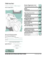 Preview for 1 page of Frigidaire FDB125RHS0 Use And Care Manual
