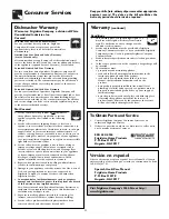 Preview for 11 page of Frigidaire FDB125RHS0 Use And Care Manual