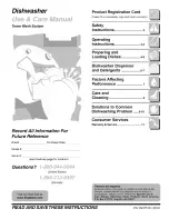 Preview for 1 page of Frigidaire FDB126RBB3 Use & Care Manual