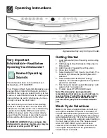 Preview for 4 page of Frigidaire FDB2510LCC1 Use And Care Manual