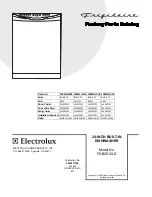 Frigidaire FDB2810LD Factory Parts Catalog preview