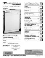 Frigidaire FDB635RBB0 Use & Care Manual preview