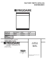 Frigidaire FDB857RJ Factory Parts Catalog preview